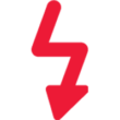 downward arrow icon